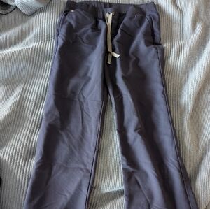 Figs Women's Large Navy Wide Leg Scrub Pants